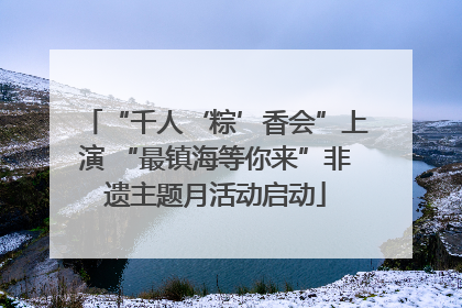 “千人‘粽’香会”上演 “最镇海等你来”非遗主题月活动启动