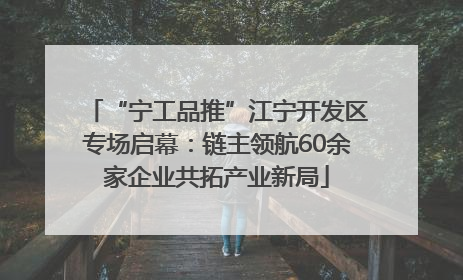 “宁工品推”江宁开发区专场启幕：链主领航60余家企业共拓产业新局