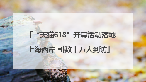 “天猫618”开幕活动落地上海西岸 引数十万人到访
