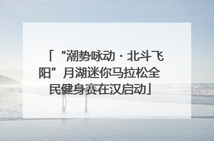 “潮势咏动・北斗飞阳”月湖迷你马拉松全民健身赛在汉启动