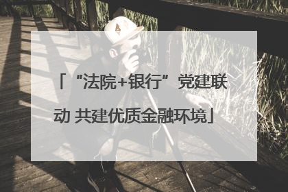 “法院+银行”党建联动 共建优质金融环境