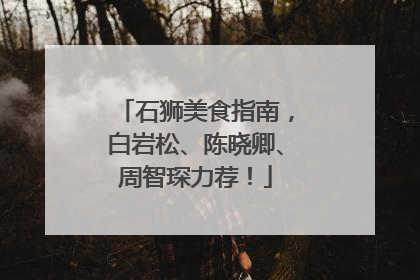石狮美食指南，白岩松、陈晓卿、周智琛力荐！