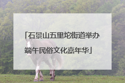 石景山五里坨街道举办端午民俗文化嘉年华