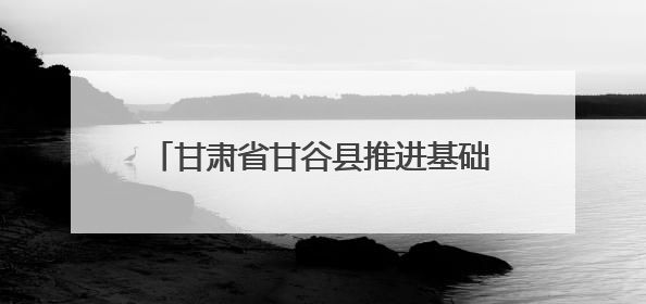甘肃省甘谷县推进基础教育一体化发展——从“资源荒”到“满堂彩”