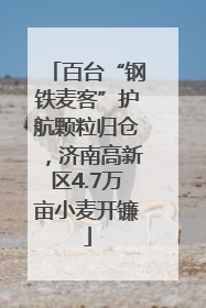 百台“钢铁麦客”护航颗粒归仓，济南高新区4.7万亩小麦开镰