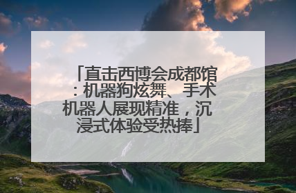 直击西博会成都馆：机器狗炫舞、手术机器人展现精准，沉浸式体验受热捧