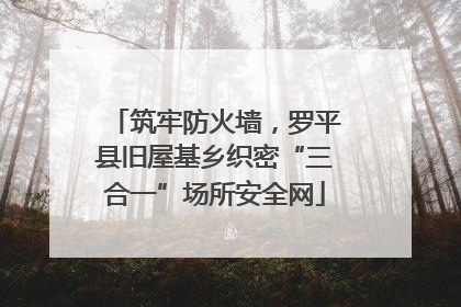 筑牢防火墙，罗平县旧屋基乡织密“三合一”场所安全网
