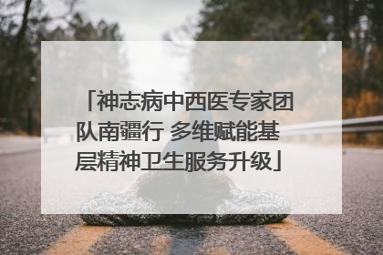 神志病中西医专家团队南疆行 多维赋能基层精神卫生服务升级
