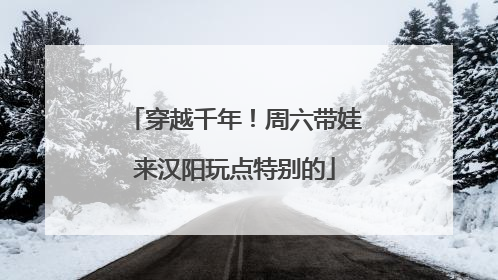 穿越千年！周六带娃来汉阳玩点特别的