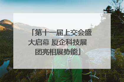 第十一届上交会盛大启幕 厦企科技展团亮相展势能