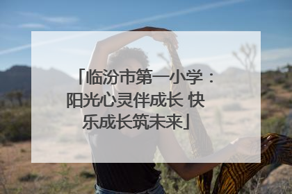 临汾市第一小学：阳光心灵伴成长 快乐成长筑未来