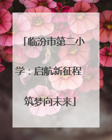 临汾市第二小学：启航新征程 筑梦向未来
