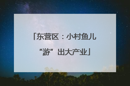 东营区：小村鱼儿“游”出大产业