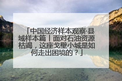 中国经济样本观察·县域样本篇丨面对石油资源枯竭，这座戈壁小城是如何走出困境的？