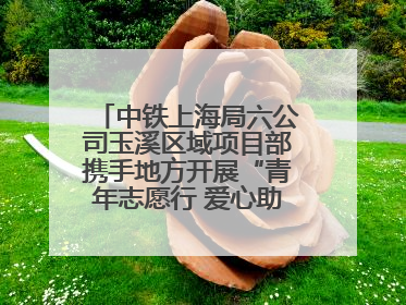 中铁上海局六公司玉溪区域项目部携手地方开展“青年志愿行 爱心助高考”活动