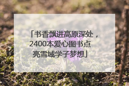 书香飘进高原深处，2400本爱心图书点亮雪域学子梦想