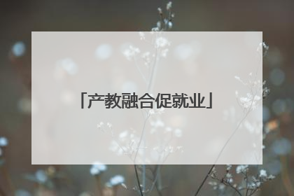 产教融合促就业