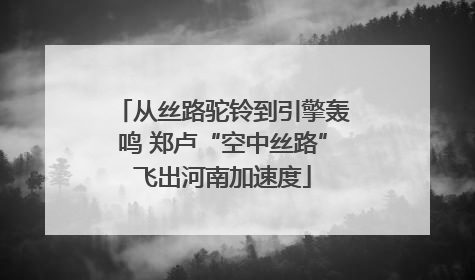从丝路驼铃到引擎轰鸣 郑卢“空中丝路”飞出河南加速度
