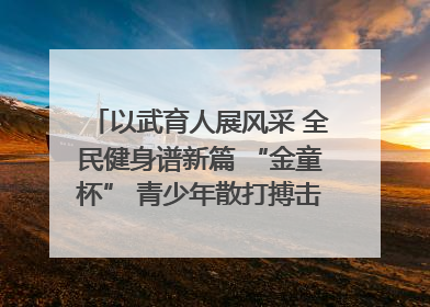以武育人展风采 全民健身谱新篇 “金童杯” 青少年散打搏击邀请赛圆满落幕