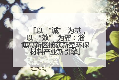 以 “诚” 为基，以 “效” 为翼：淄博高新区揽获新型环保材料产业新引擎