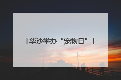 华沙举办“宠物日”
