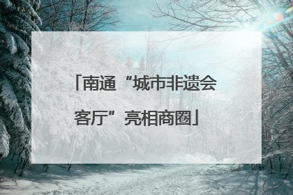 南通“城市非遗会客厅”亮相商圈