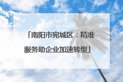 南阳市宛城区：精准服务助企业加速转型