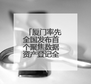 厦门率先全国发布首个聚焦数据资产登记全流程的专项合规指引