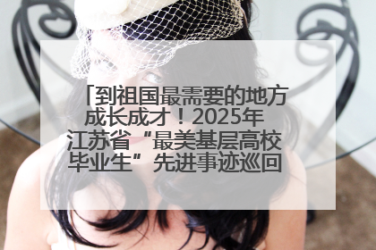 到祖国最需要的地方成长成才！2025年江苏省“最美基层高校毕业生”先进事迹巡回宣讲会在宁启动