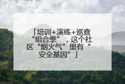 培训+演练+巡查“组合拳”，这个社区“烟火气”里有“安全基因”