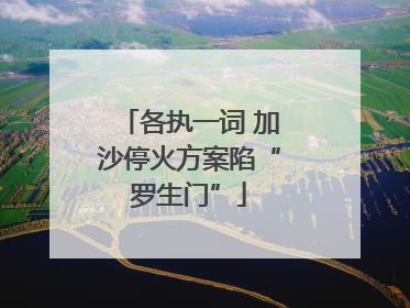 各执一词 加沙停火方案陷“罗生门”