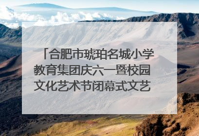 合肥市琥珀名城小学教育集团庆六一暨校园文化艺术节闭幕式文艺汇演圆满举行