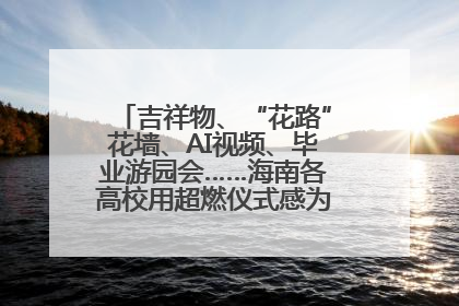 吉祥物、“花路”花墙、AI视频、毕业游园会……海南各高校用超燃仪式感为学子青春“存档”