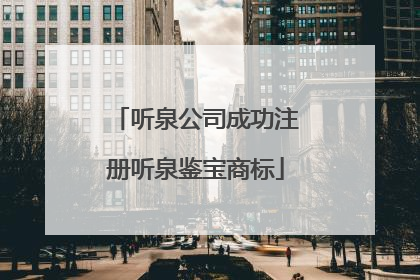 听泉公司成功注册听泉鉴宝商标