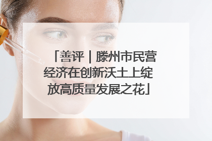 善评｜滕州市民营经济在创新沃土上绽放高质量发展之花