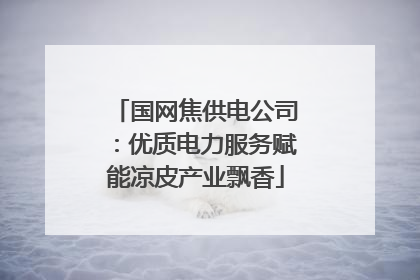 国网焦供电公司：优质电力服务赋能凉皮产业飘香