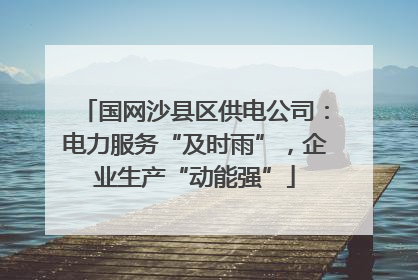 国网沙县区供电公司：电力服务“及时雨”，企业生产“动能强”
