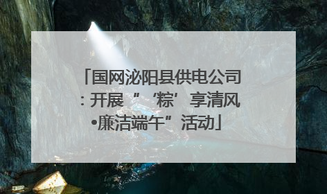 国网泌阳县供电公司：开展“‘粽’享清风 •廉洁端午”活动