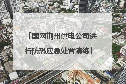 国网荆州供电公司进行防恐应急处置演练