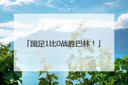 国足1比0战胜巴林！