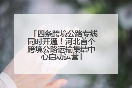 四条跨境公路专线同时开通！河北首个跨境公路运输集结中心启动运营