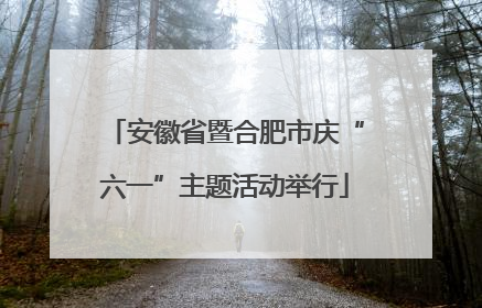 安徽省暨合肥市庆“六一”主题活动举行