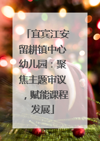 宜宾江安留耕镇中心幼儿园：聚焦主题审议，赋能课程发展