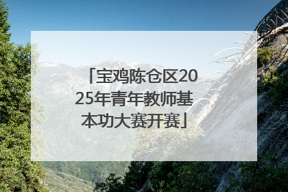 宝鸡陈仓区2025年青年教师基本功大赛开赛