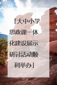 大中小学思政课一体化建设展示研讨活动顺利举办