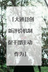 大通县创新评价机制促干部主动作为