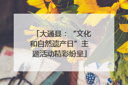 大通县：“文化和自然遗产日”主题活动精彩纷呈