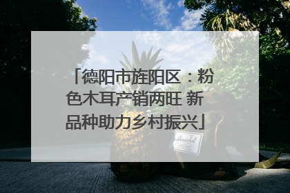 德阳市旌阳区：粉色木耳产销两旺 新品种助力乡村振兴