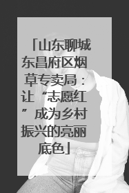 山东聊城东昌府区烟草专卖局：让“志愿红”成为乡村振兴的亮丽底色