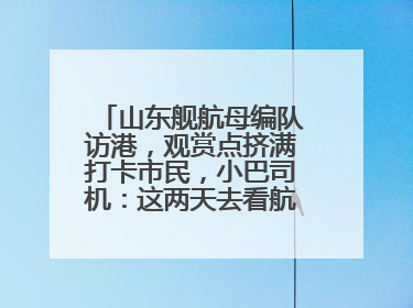 山东舰航母编队访港，观赏点挤满打卡市民，小巴司机：这两天去看航母的人数不得了